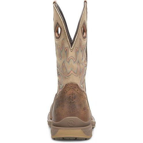Double H Men's Phantom Rider 11" U Steel Toe Roper Western Work Boot -Brown- DH5385 - Overlook Boots