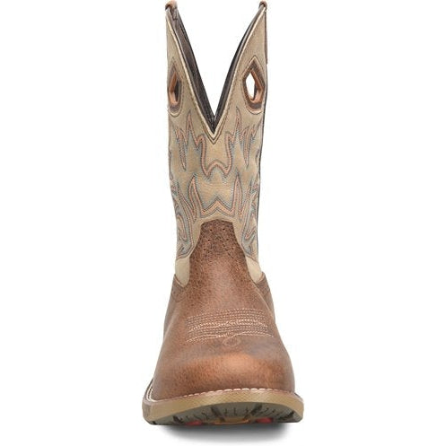 Double H Men's Phantom Rider 11" U Steel Toe Roper Western Work Boot -Brown- DH5385 - Overlook Boots