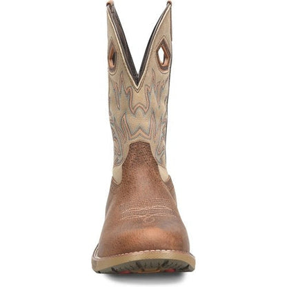 Double H Men's Phantom Rider 11" U Steel Toe Roper Western Work Boot -Brown- DH5385 - Overlook Boots