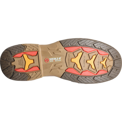 Double H Men's Phantom Rider 11" U Steel Toe Roper Western Work Boot -Brown- DH5385 - Overlook Boots