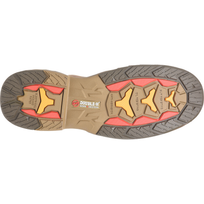 Double H Men's Phantom Rider Raid 8" Slip Resistant U Toe Lacer Work Boot -Brown- DH5394 - Overlook Boots