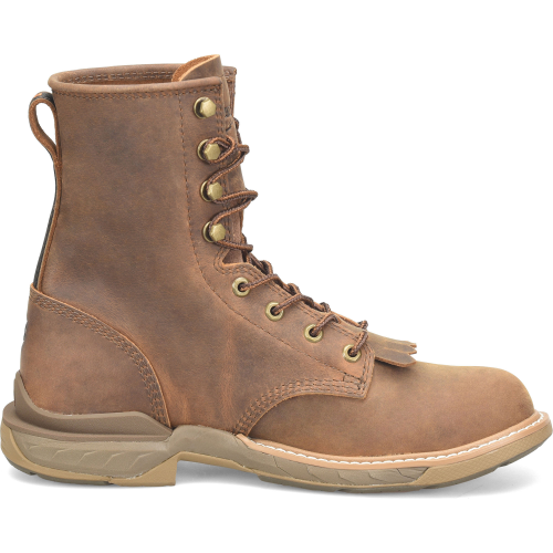 Double H Men's Phantom Rider Raid 8" Slip Resistant U Toe Lacer Work Boot -Brown- DH5394 7.5 / Medium / Brown - Overlook Boots