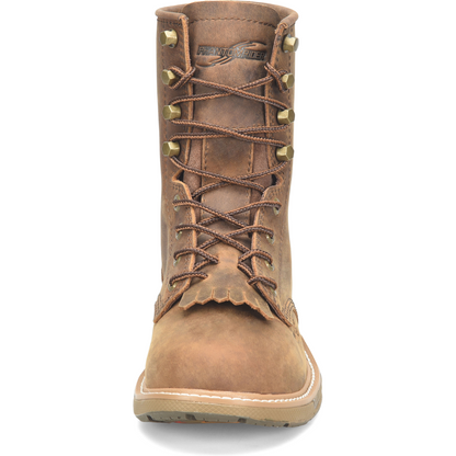 Double H Men's Phantom Rider Raid 8" Slip Resistant U Toe Lacer Work Boot -Brown- DH5394 - Overlook Boots