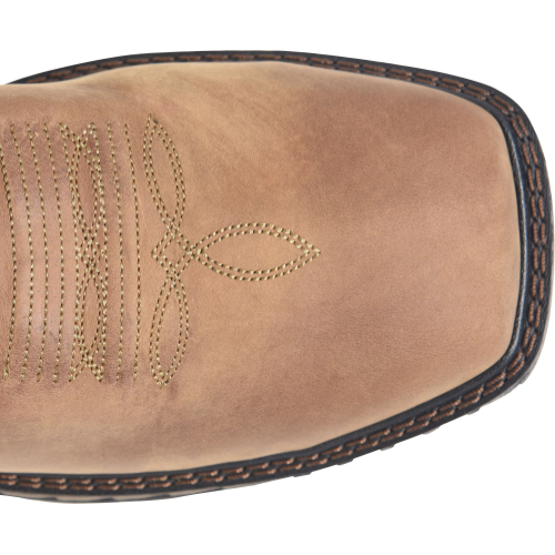 Double H Men's Phantom Rider Symbol 11" Square Toe Waterproof Lug Roper Work Boot -Red- DH5395 - Overlook Boots