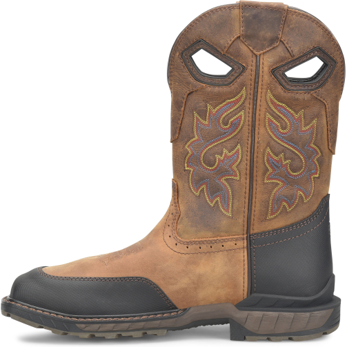 Double H Men's Rebunke 11" Steel Toe Waterproof Lug Roper Work Boot - Brown - DH5397 - Overlook Boots