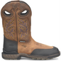 Double H Men's Rebunke 11" Steel Toe Waterproof Lug Roper Work Boot - Brown - DH5397 7.5 / Medium / Brown - Overlook Boots