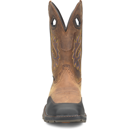 Double H Men's Rebunke 11" Steel Toe Waterproof Lug Roper Work Boot - Brown - DH5397 - Overlook Boots