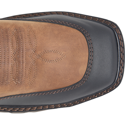 Double H Men's Rebunke 11" Steel Toe Waterproof Lug Roper Work Boot - Brown - DH5397 - Overlook Boots