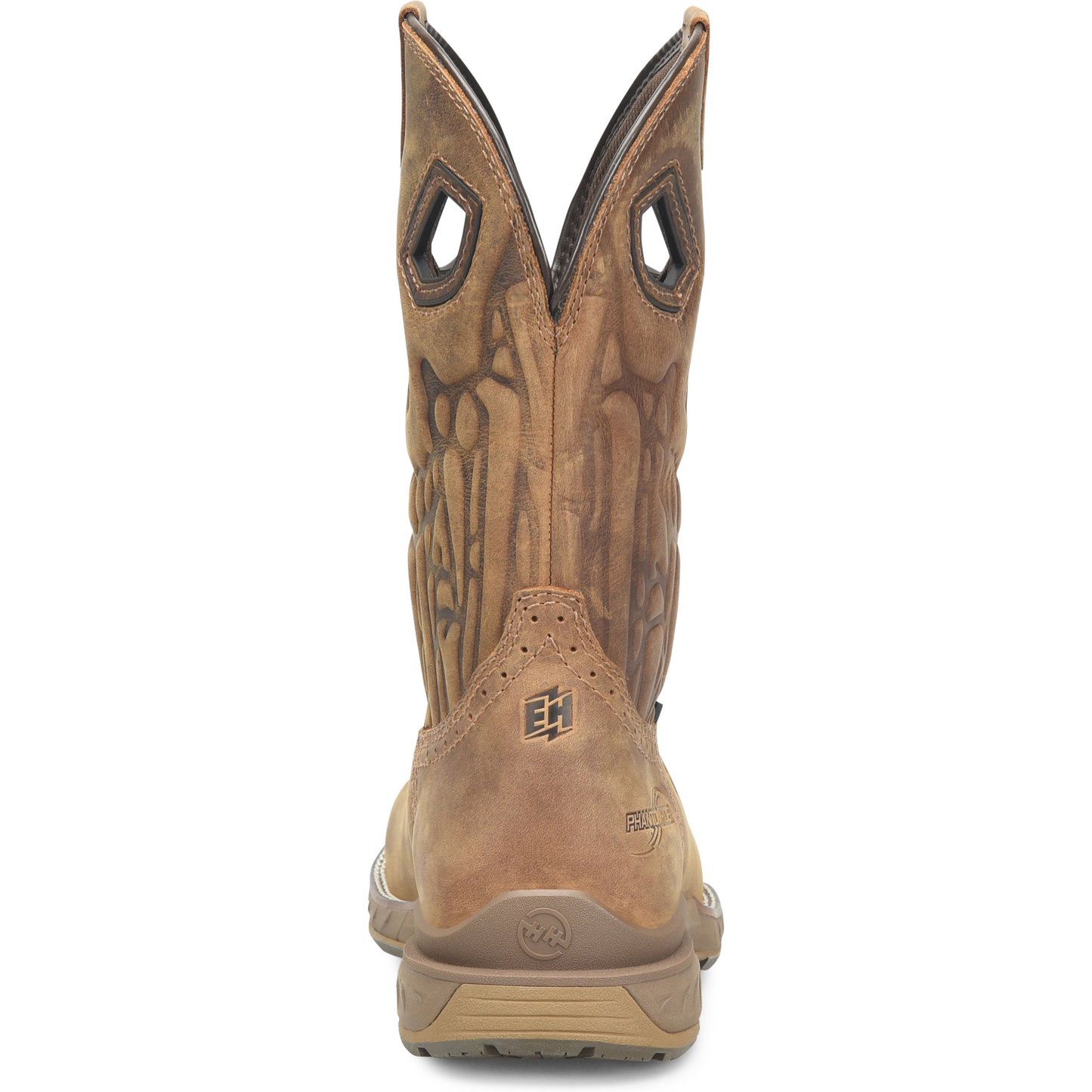 Double H Men's Phantom Rider Lycan 11" Composite Toe Waterproof Roper Work Boot -Brown- DH5398 - Overlook Boots