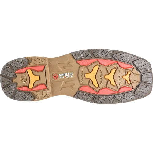 Double H Men's Phantom Rider Lycan 11" Composite Toe Waterproof Roper Work Boot -Brown- DH5398 - Overlook Boots