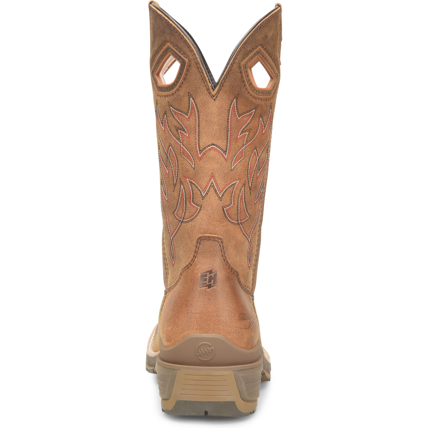 Double H Men's Feudal 12" U Toe Slip Resistant Western Work Boot -Brown- DH5421 - Overlook Boots
