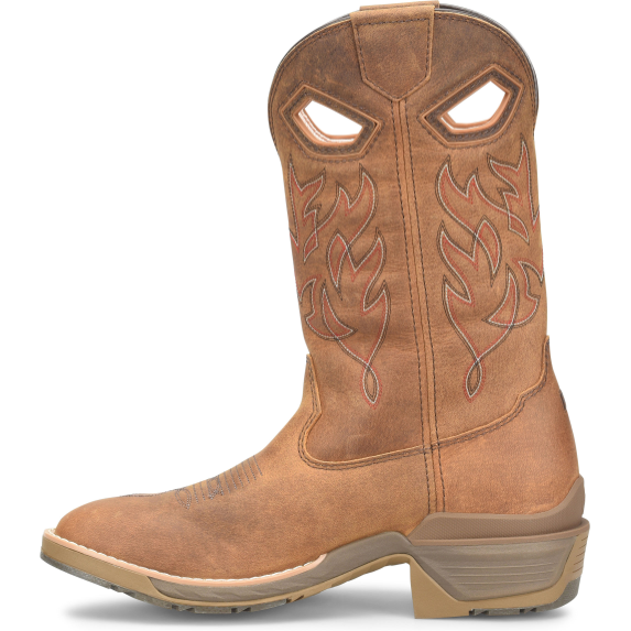 Double H Men's Feudal 12" U Toe Slip Resistant Western Work Boot -Brown- DH5421 - Overlook Boots