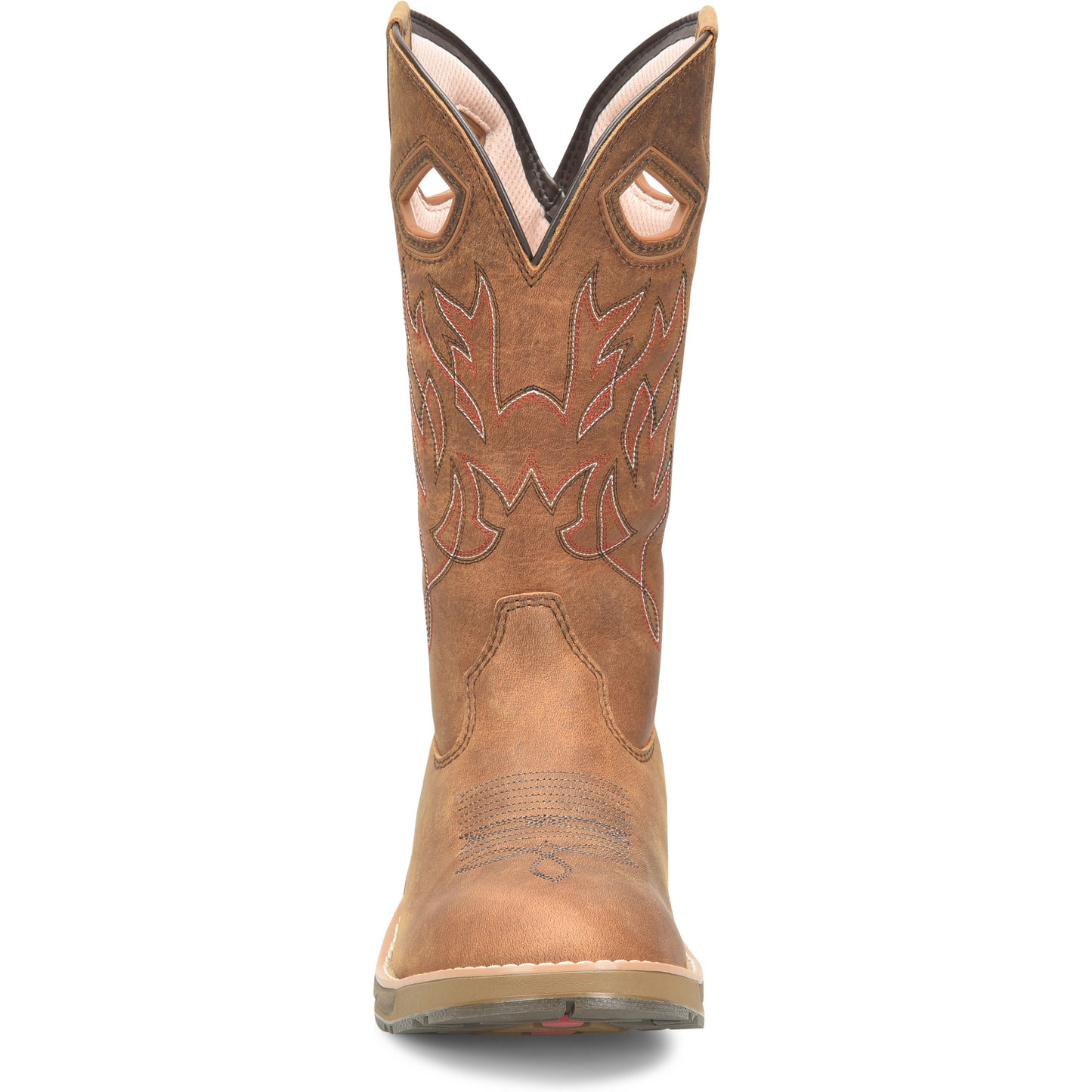 Double H Men's Feudal 12" U Toe Slip Resistant Western Work Boot -Brown- DH5421 - Overlook Boots