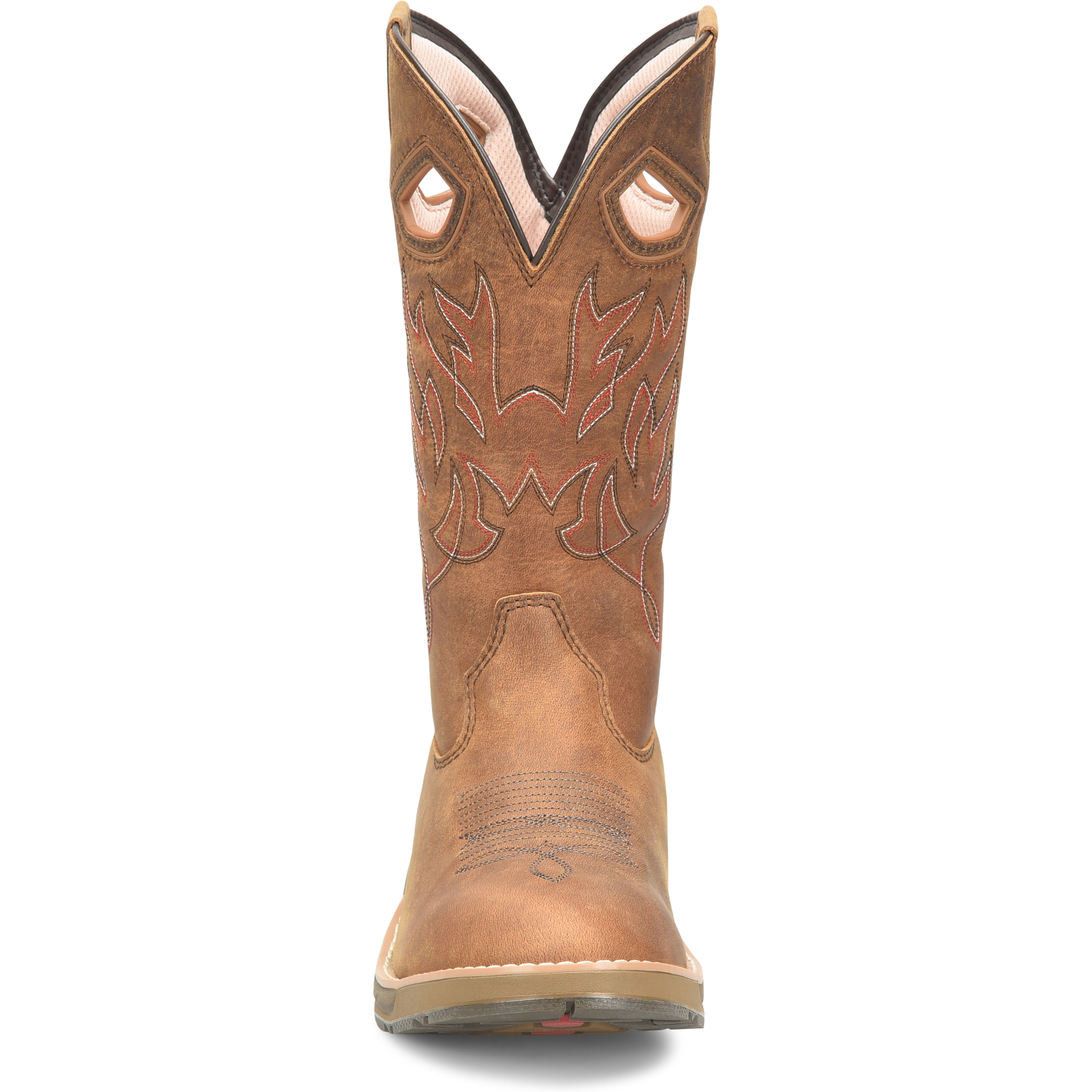 Double H Men's Feudal 12" U Toe Slip Resistant Western Work Boot -Brown- DH5421 - Overlook Boots