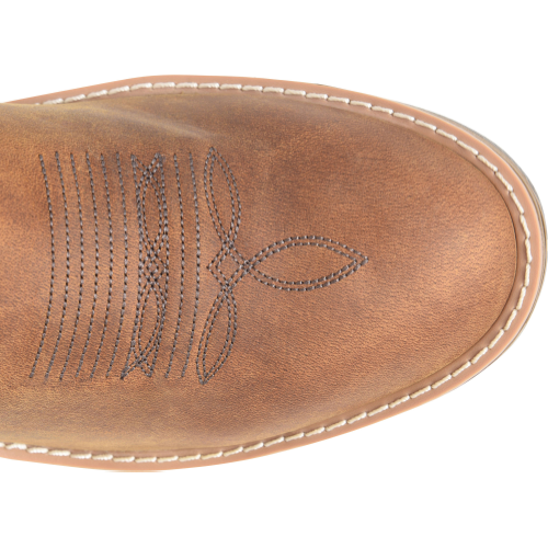 Double H Men's Feudal 12" U Toe Slip Resistant Western Work Boot -Brown- DH5421 - Overlook Boots