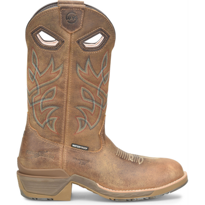 Double H Men's Cleave 12" Composite Toe Waterproof Western Work Boot - Brown - DH5422 7.5 / Medium / Brown - Overlook Boots