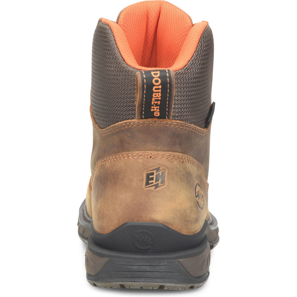 Double H Men's Phantom Rider Brigand 6" Composite Toe Waterproof Lacer Work Boot -Brown- DH5424 - Overlook Boots