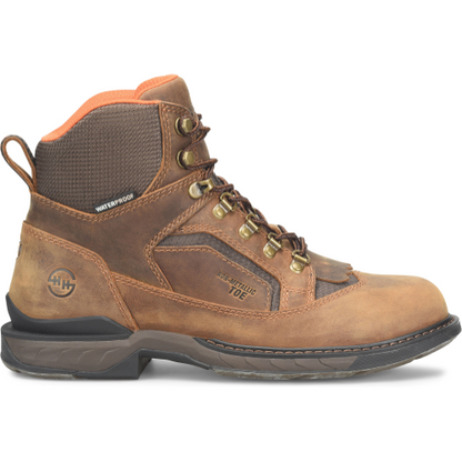 Double H Men's Phantom Rider Brigand 6" Composite Toe Waterproof Lacer Work Boot -Brown- DH5424 7.5 / Medium / Brown - Overlook Boots
