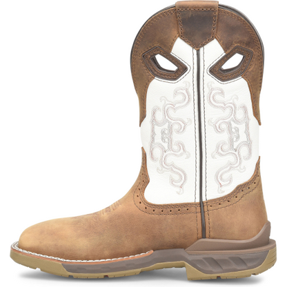 Double H Women's Phantom Rider Brave 10" Wide Square Toe Western Work Boot -Brown- DH5425  - Overlook Boots