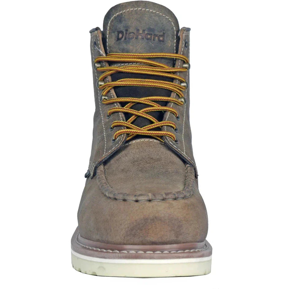DieHard Men's Monte Soft Toe Waterproof Slip Resistant Work Boot - Brown DH60112  - Overlook Boots