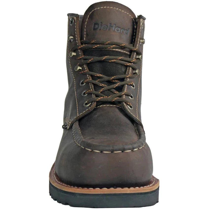 DieHard Men's Monte Composite Toe Waterproof Slip Resistant Work Boot - Brown DH60460  - Overlook Boots
