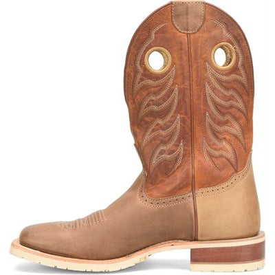 Double H Men's Thatcher 11" Wide SQ Toe Roper Western Work Boot -Brown- DH7028 - Overlook Boots