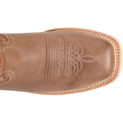 Double H Men's Thatcher 11" Wide SQ Toe Roper Western Work Boot -Brown- DH7028 - Overlook Boots