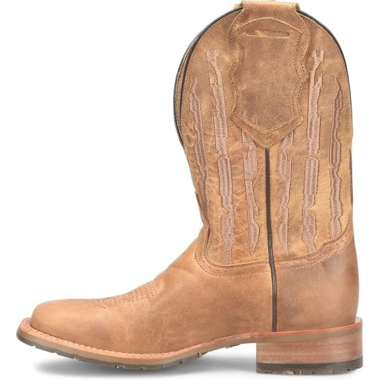 Double H Men's Covada 11" Stockman Wide Square Toe Work Boot -Tan- DH7033 - Overlook Boots