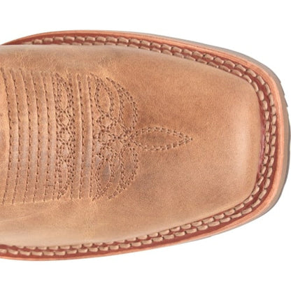 Double H Men's Covada 11" Stockman Wide Square Toe Work Boot -Tan- DH7033 - Overlook Boots