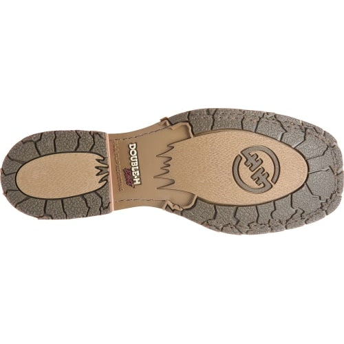 Double H Women's Kenna 12" Wide Square Toe Slip Resistant Roper Work Boot -Brown- DH7035 - Overlook Boots