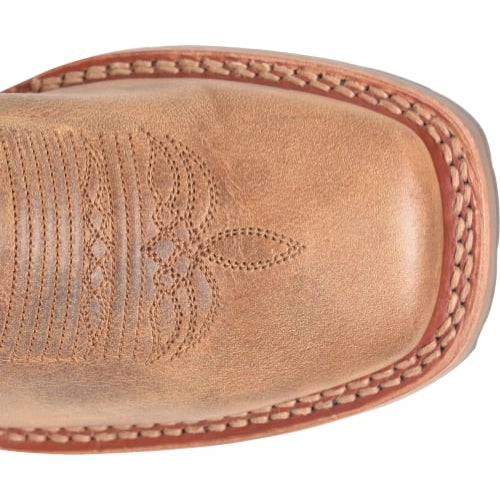 Double H Women's Kenna 12" Wide Square Toe Slip Resistant Roper Work Boot -Brown- DH7035 - Overlook Boots