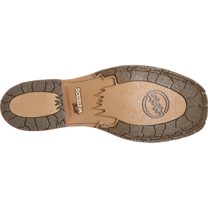 Double H Men's Bregman 12" Wide Square Toe Roper Work Boot -Brown- DH8645  - Overlook Boots