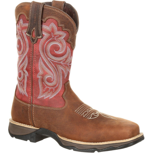 Durango Women's Lady Rebel 10" Composite Toe Waterproof Western Work Boot - DRD0220 6 / Medium / Brown - Overlook Boots
