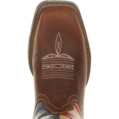 Durango Women's Lady Rebel 10" Steel Toe Patriotic Flag Work Boot  - Overlook Boots