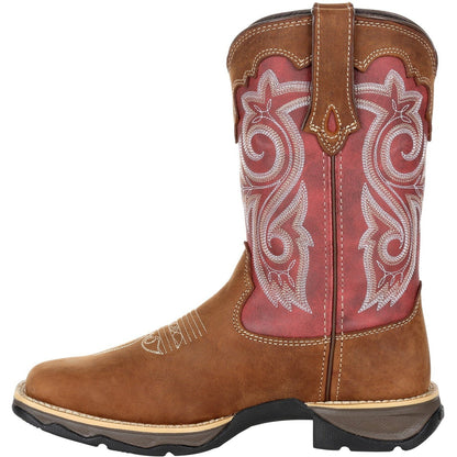 Durango Women's Lady Rebel 10" Square Toe Western Boot- Rusty Red- DRD0349 - Overlook Boots