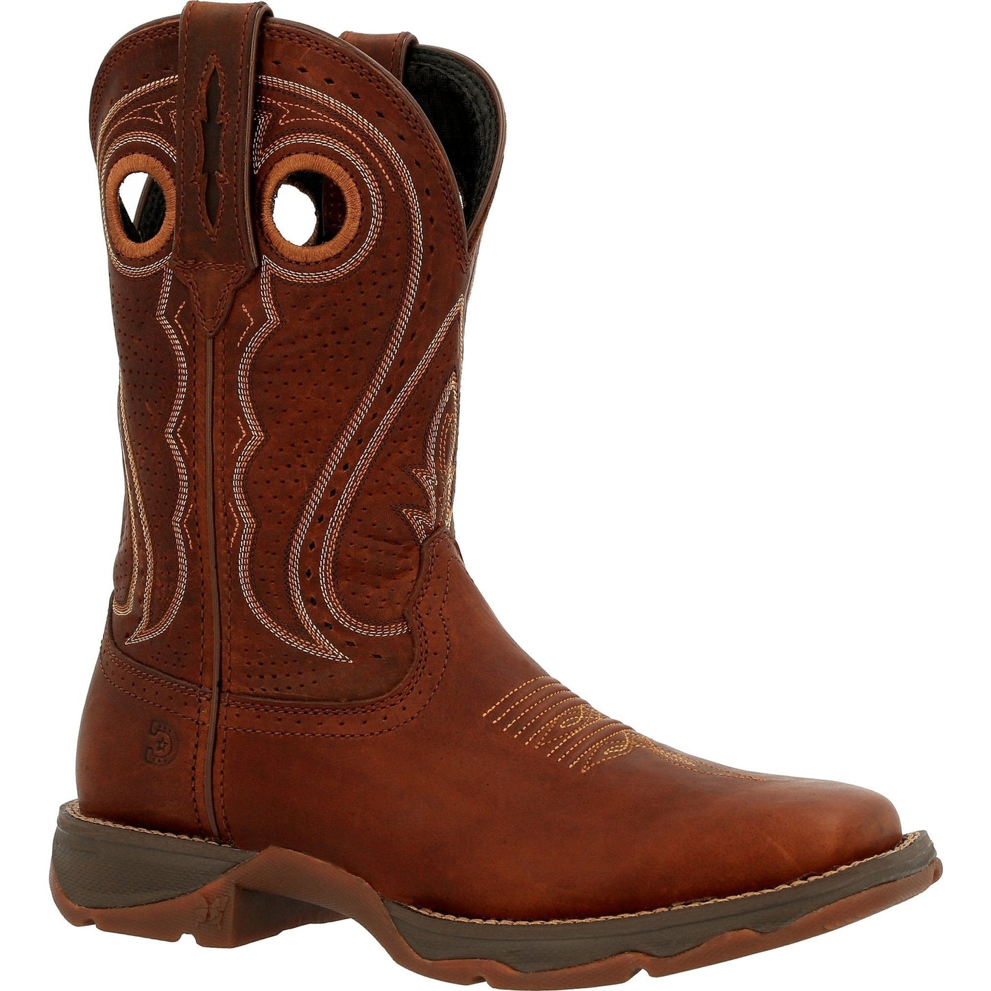 Durango Women's Lady Rebel 11" Square Toe Pull-On Western Boot - DRD0407 6 / Medium / Brown - Overlook Boots