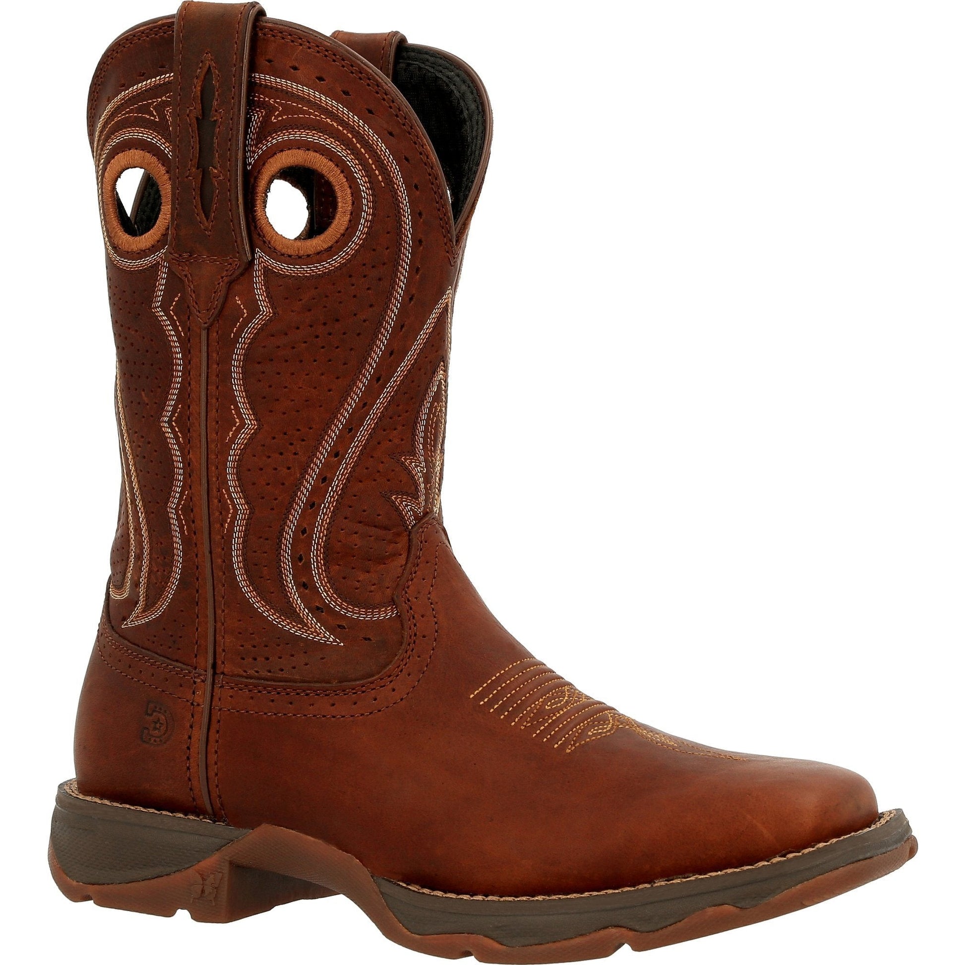Durango Women's Lady Rebel 11" Square Toe Pull-On Western Boot - DRD0407 6 / Medium / Brown - Overlook Boots