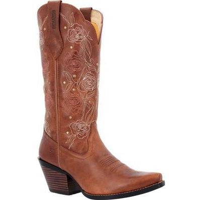 Durango Women's Crush 13" Snip Toe Western Boot - Rosewood - DRD0453  - Overlook Boots