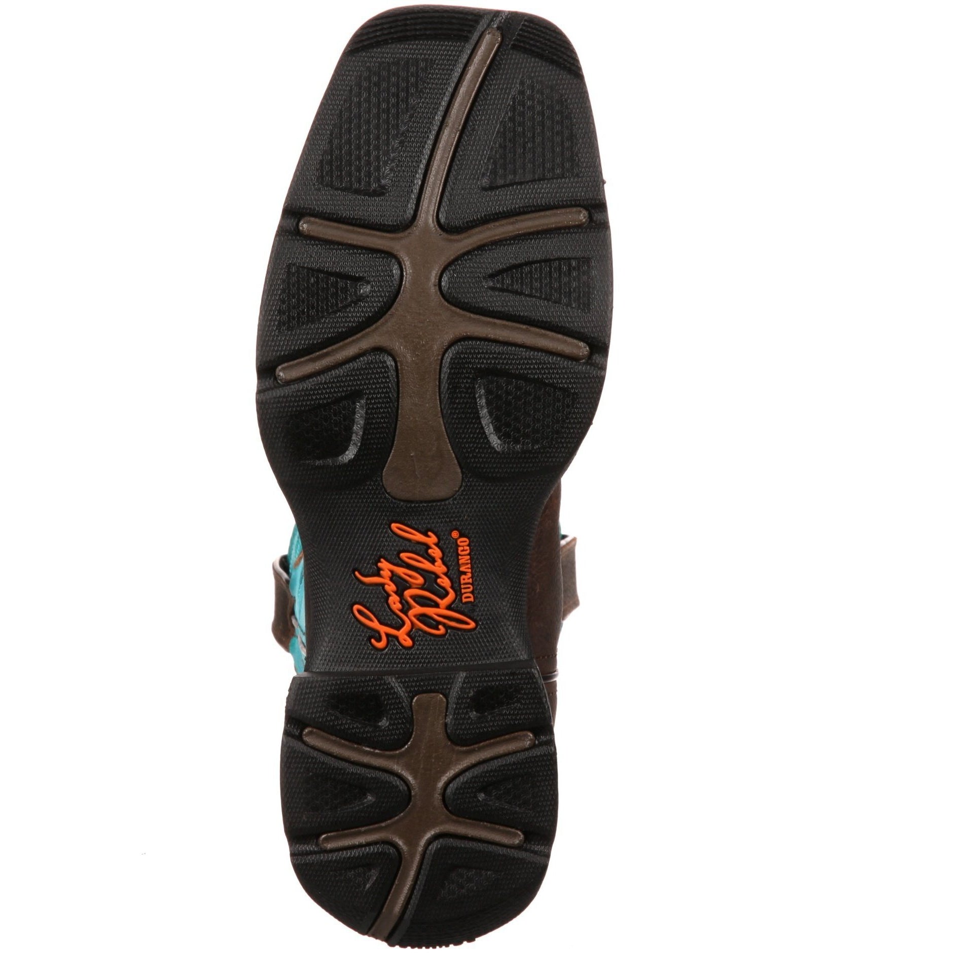 Durango Women's Lady Rebel 10" Steel Toe Western Boot- Brown - DWRD022  - Overlook Boots