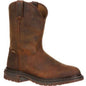 Rocky Men's Original Ride Roper 10" Round Toe Western Boot -Brown- FQ0001108 7 / Medium / Brown - Overlook Boots