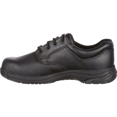 Rocky Men's Slipstop 911 4" Soft Toe Waterproof Oxford Duty Shoe- Black- FQ0002034 - Overlook Boots