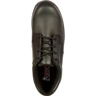 Rocky Men's Slipstop 911 4" Soft Toe Waterproof Oxford Duty Shoe- Black- FQ0002034 - Overlook Boots