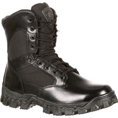 Rocky Men's Alpha Force 8" Soft Toe Waterproof Public Service Boot -Black- FQ0002165 3 / Medium / Black - Overlook Boots