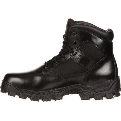 Rocky Men's Alpha Force 6" Soft Toe Waterproof Public Service Boot -Black- FQ0002167 - Overlook Boots