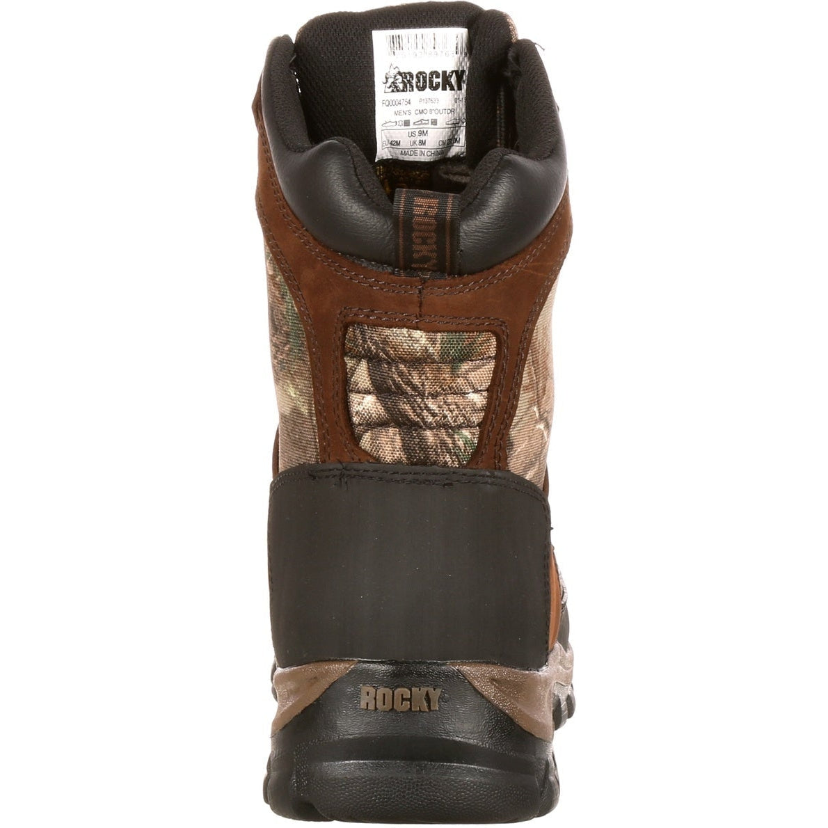 Rocky Men's Core 8" Waterproof 400G Ins Outdoor Hunt Boot - Realtree - FQ0004754 - Overlook Boots