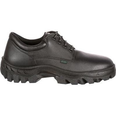 Rocky TMC 4" Plain Toe Slip Resistant Oxford Work Shoe -Black- FQ0005000 7 / Medium / Black - Overlook Boots