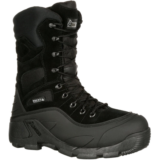 Rocky Men's BlizzardStalker 9" Waterproof 1200G Ins Outdoor Boot - FQ0005455 8 / Medium / Black - Overlook Boots
