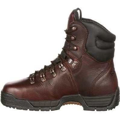 Rocky Men's Mobilite 8" Steel Toe Waterproof Oil Resist Work Boot -Brown- FQ0006115 - Overlook Boots