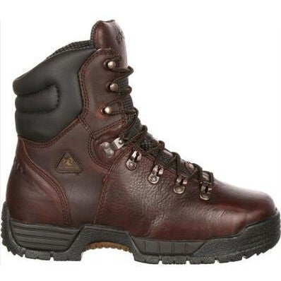 Rocky Men's Mobilite 8" Steel Toe Waterproof Oil Resist Work Boot -Brown- FQ0006115 - Overlook Boots