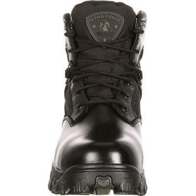 Rocky Men's Alpha Force 6" Composite Toe Waterproof Public Service Boot -Black- FQ0006167 - Overlook Boots